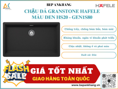 CHẬU ĐÁ GRANSTONE HAFELE MÀU ĐEN  HS19 - GED2S80 570.30.300